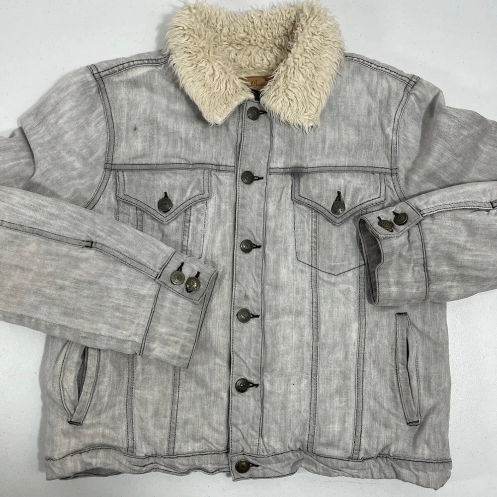 Vintage Earl Jean Denim Sherpa Jacket